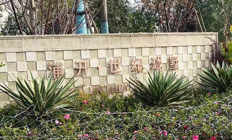 上海浦东世纪珑墅进场施工